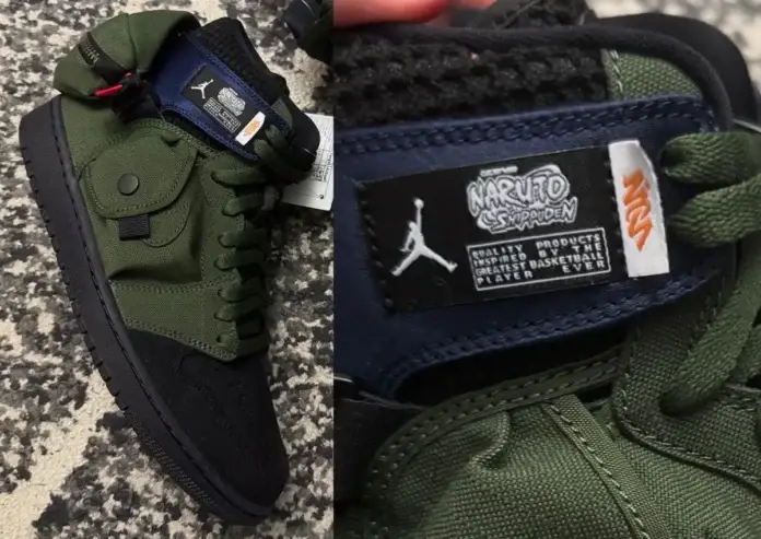 Rare Naruto x Air Jordan 1 Utility Sample Spotted With Unique Design